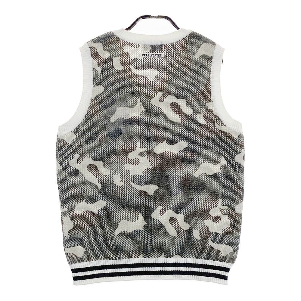 サイズ：1 PEARLY GATES パーリーゲイツ ニットベスト カモフラ柄