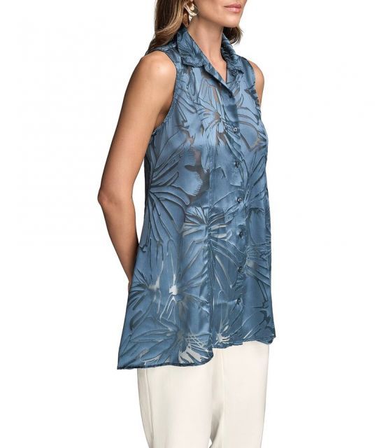 売れ筋商品|||ダナ キャラン ニューヨーク カットソー トップス レディース Women's Sleeveless Printed Blouse Tide/sand 楽天市場】DKNY ダナ キャラン ニューヨーク JUXTAPOSE 半袖 T