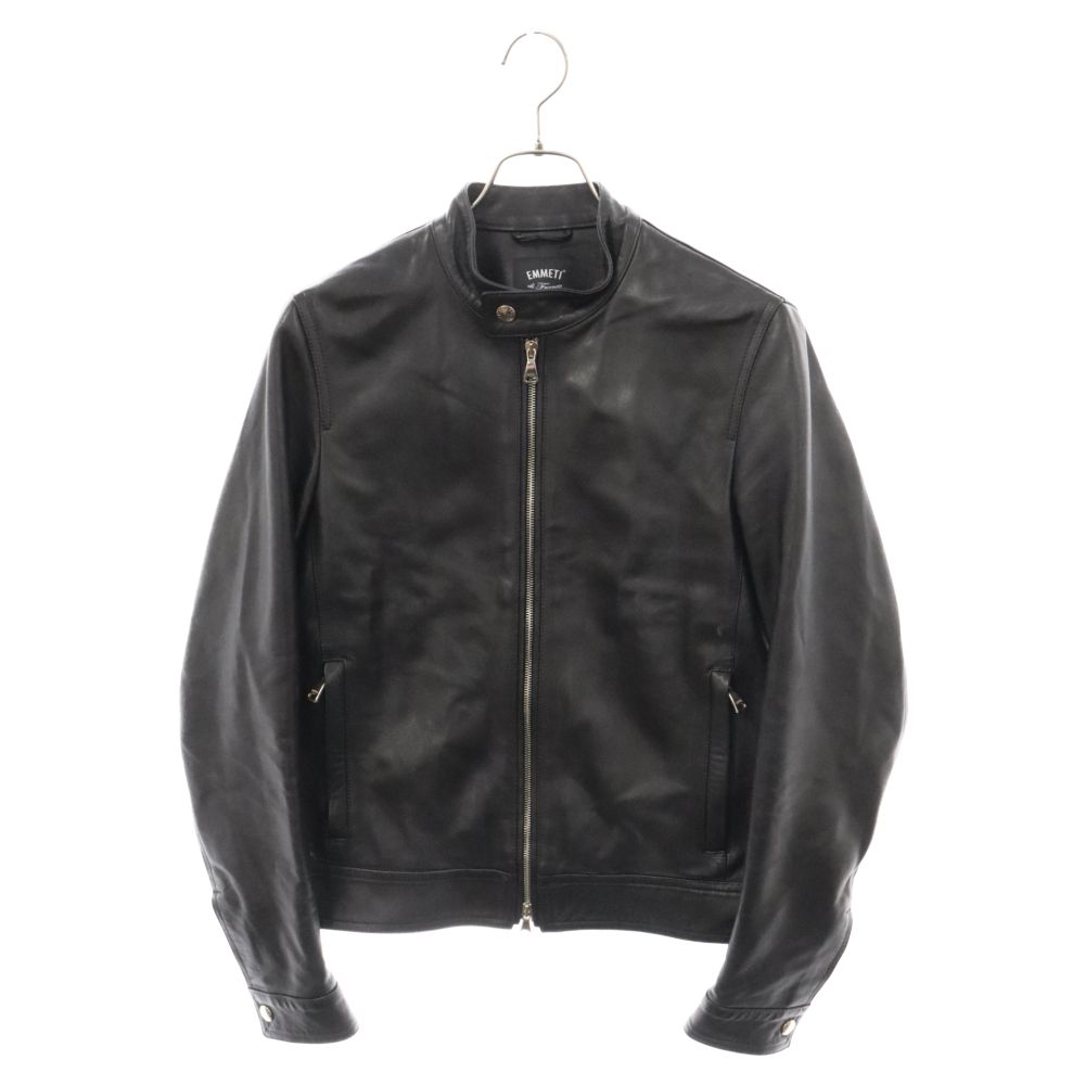 EMMETI (エンメティ) JURI LEATHER JACKET ユリ ラムレザー ジャケット ブラック