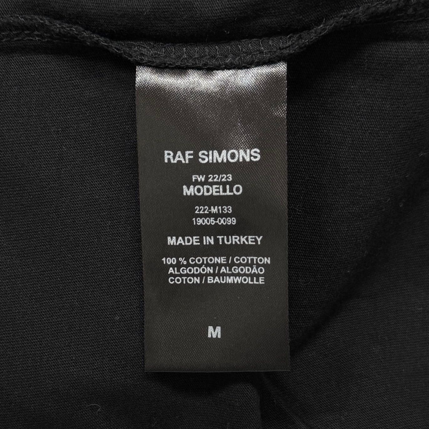 RAF SIMONS 22AW Nails Print Oversized T-Shirt ネイルプリント 