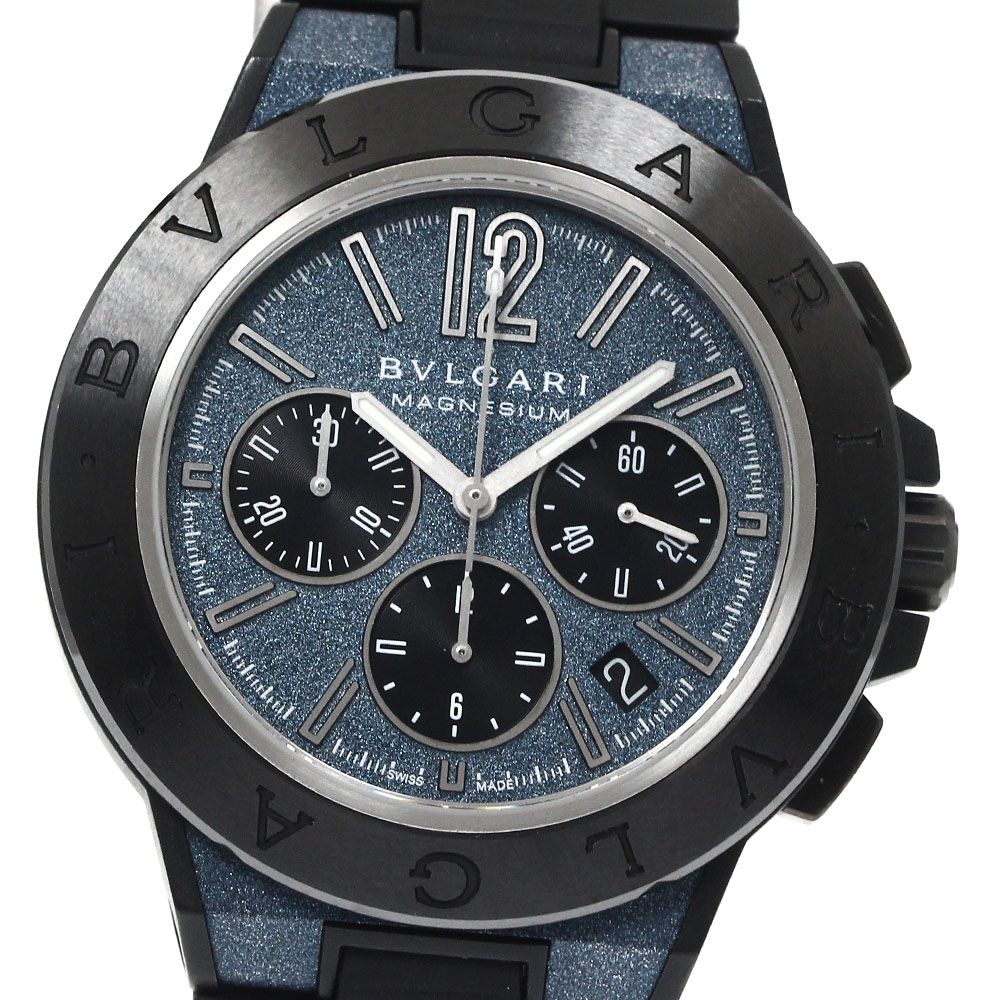 ブルガリ BVLGARI DG42SMCCH ディアゴノ マグネシウム デイト クロノ  