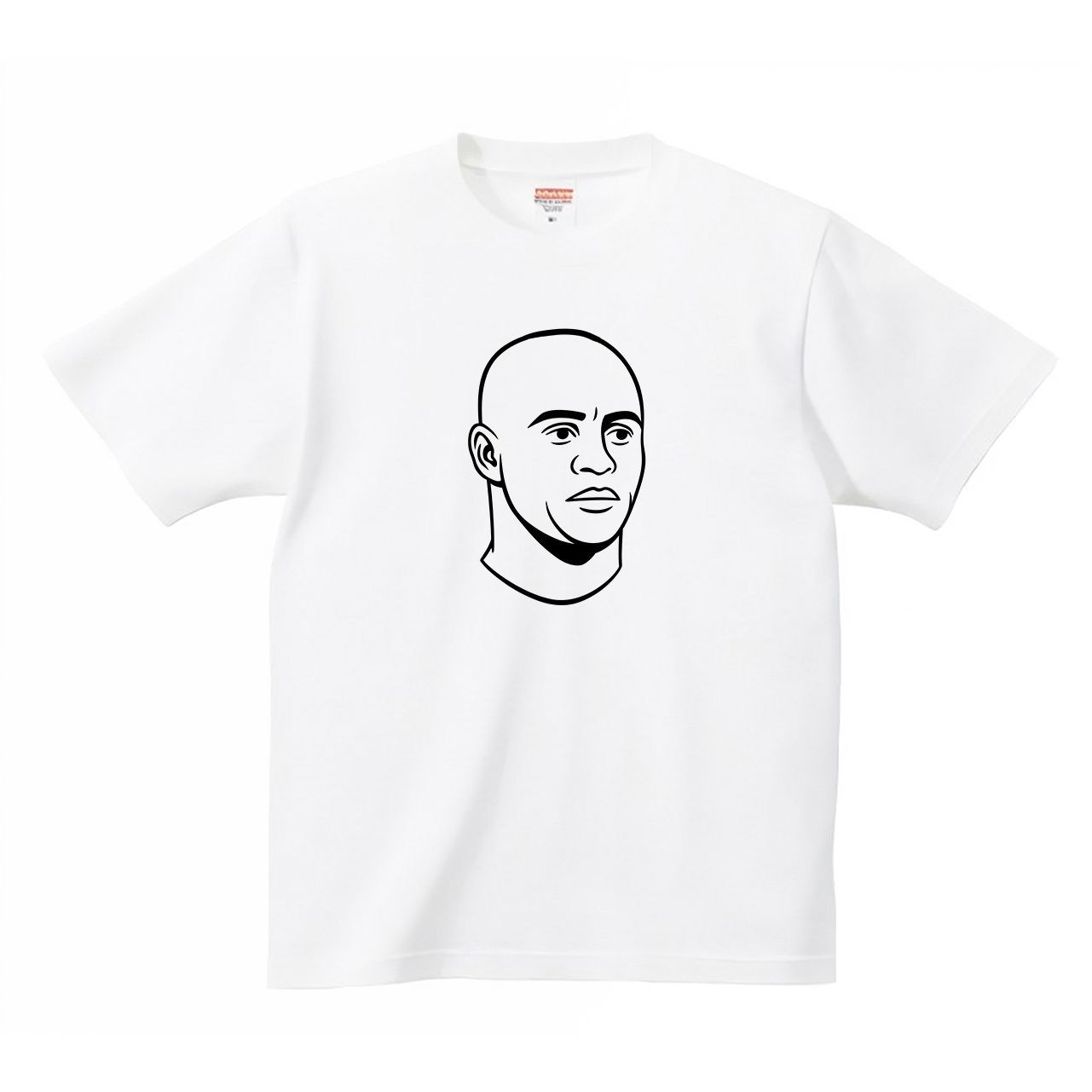 ロベルトカルロスの顔 Tシャツ 【名入れ可】サッカー ブラジル代表