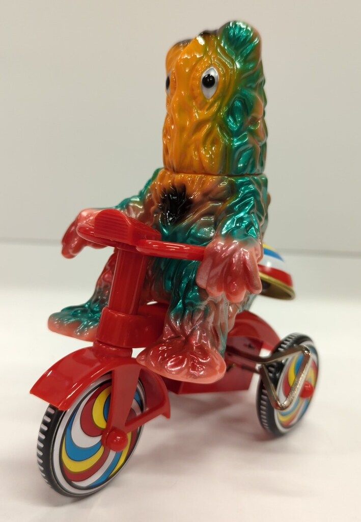 M1号 ブルマァクゼンマイ三輪車 ヘドラ三輪車 ハワイ版(ピンク成型/黄