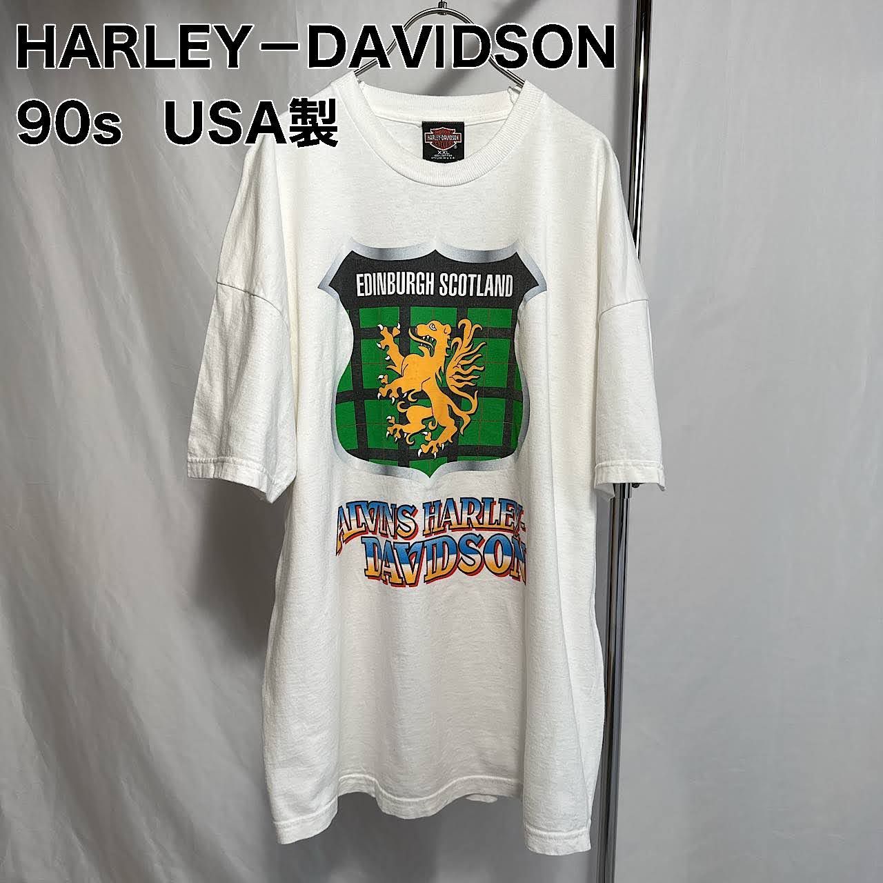 激安正規 バイク ビッグロゴ USA製 ハーレーダビッドソン 90s Tシャツ