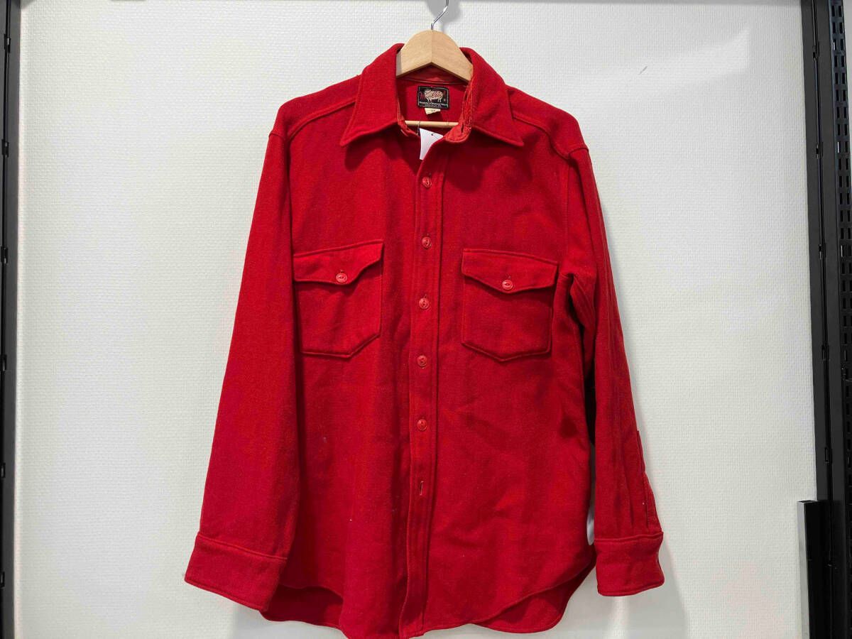 WOOLRICH ウールリッチ 50s 50年代初期 赤 レッド ダメージ有 ウール