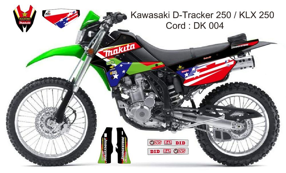 08-20 KLX250 DトラッカーX カワサキ デカール dg3