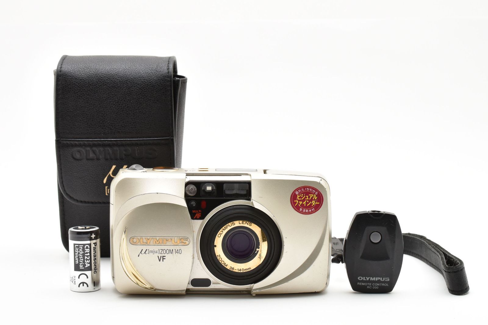 実写済 完動品 Olympus オリンパス μ mju zoom 140 VF ミュー 簡単フィルムカメラ