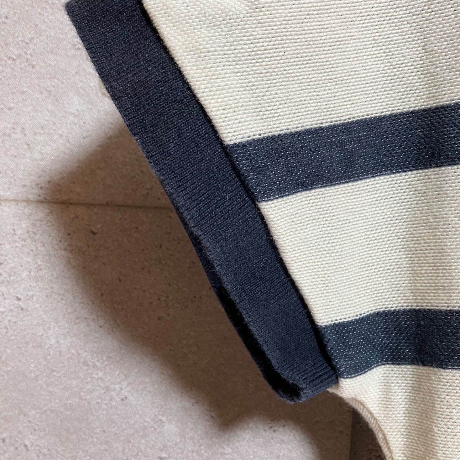 FRED PERRY フレッドペリー ボーダー ポロ ワンピース 半袖 ひざ