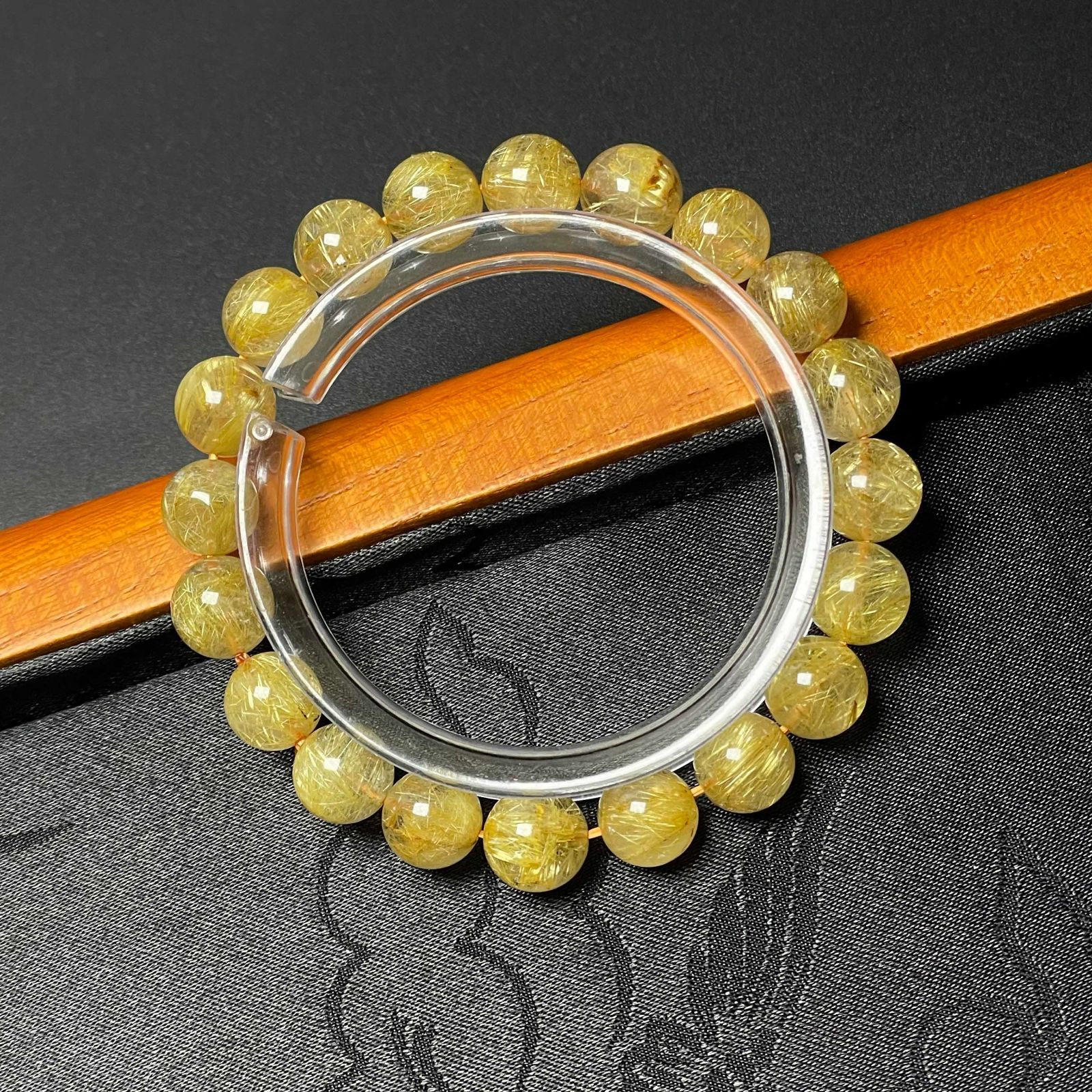10%OFF 逸品 EU製 ☆極!極満針ルチルクォーツ☆ブレスレット