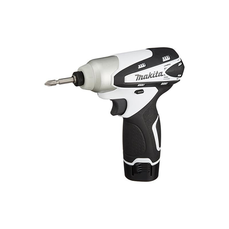 マキタ Makita 充電式インパクトドライバ 10.8V 小型 白 本体付属バッテリー1個搭載モデル TD090DWSPW
