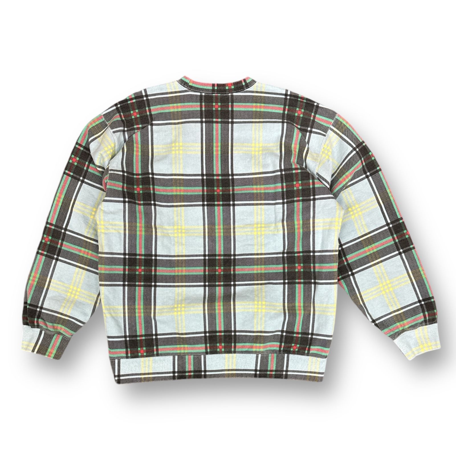 国内正規 Supreme 21SS Plaid Crewneck Sweat プレイドクルーネック  