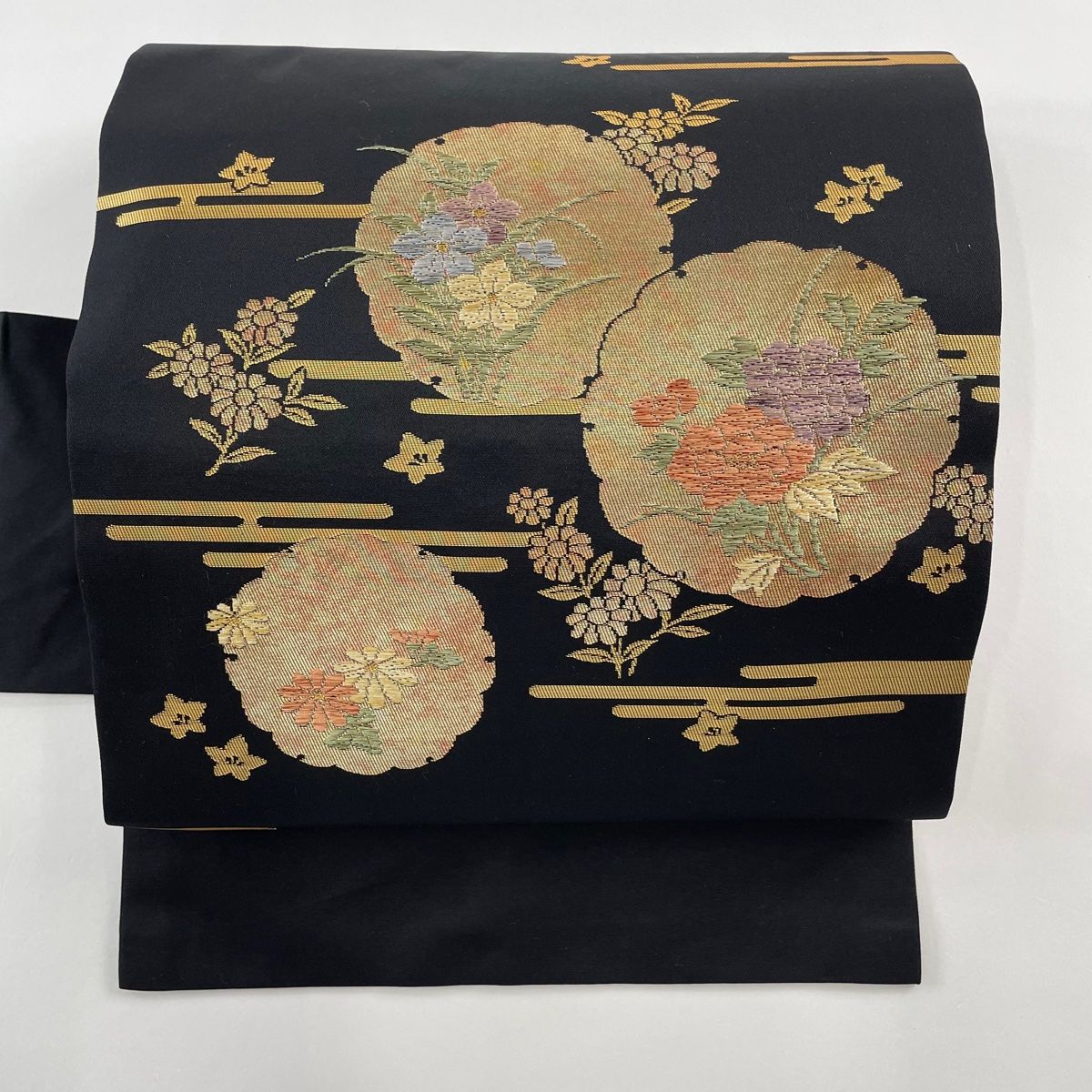 名古屋帯 美品 優品 正絹 【中古】 名古屋帯 美品 優品 八寸名古屋帯