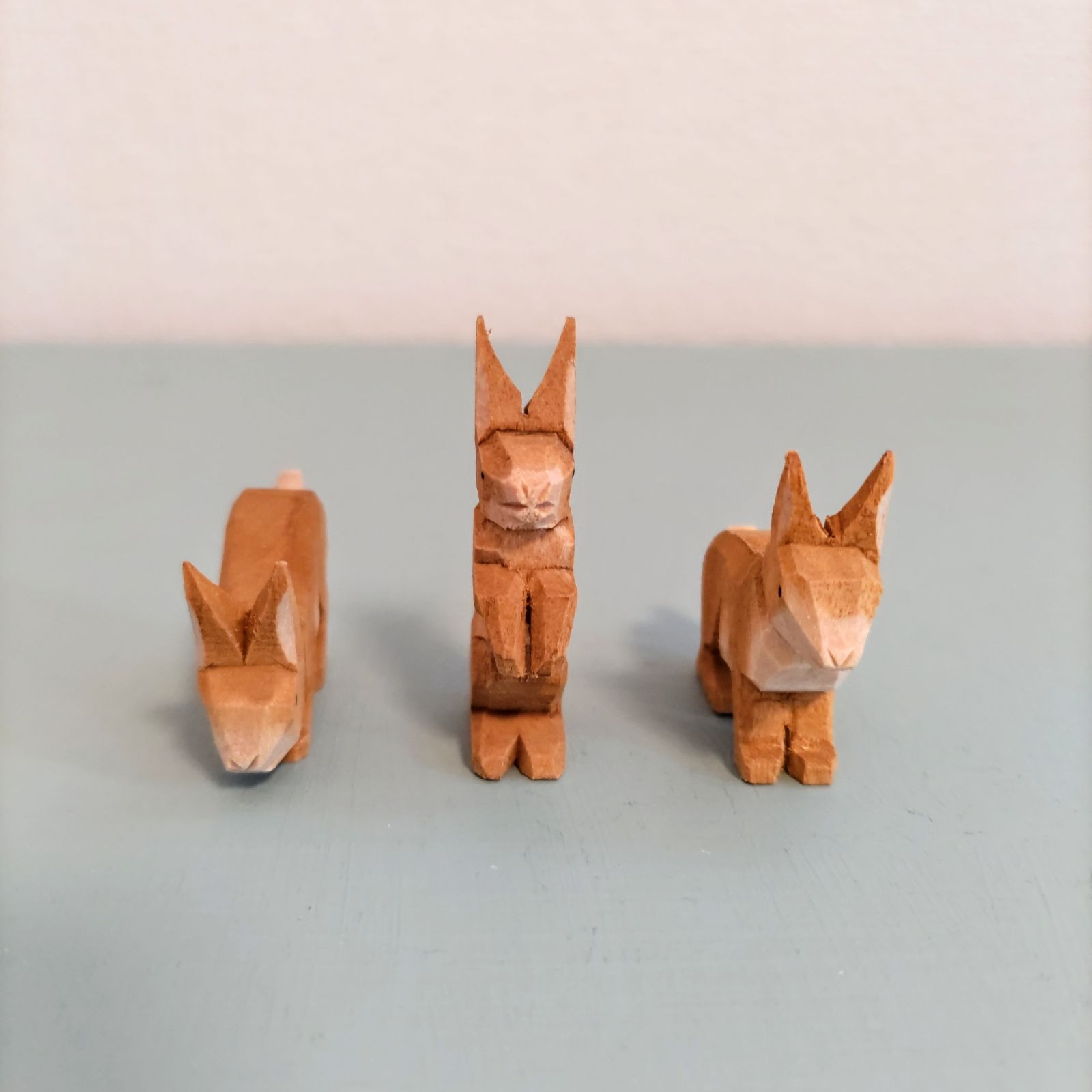 子ヤギ　女の子　エミル・ヘルビッヒ工房　木彫り　民芸　ドイツ　エミール 子ヤギ 女の子 エミル・ヘルビッヒ工房 木彫り 民芸 ドイツ エミール