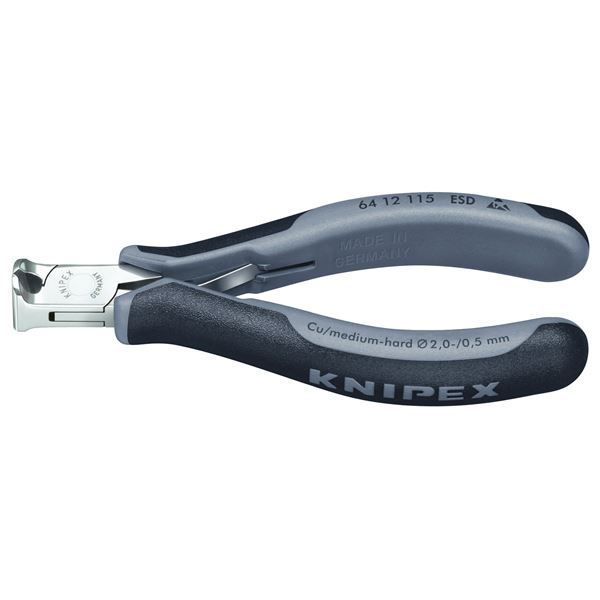 KNIPEX クニペックス 6412-115ESD エレクトロニクスエンドカッティングニッパー