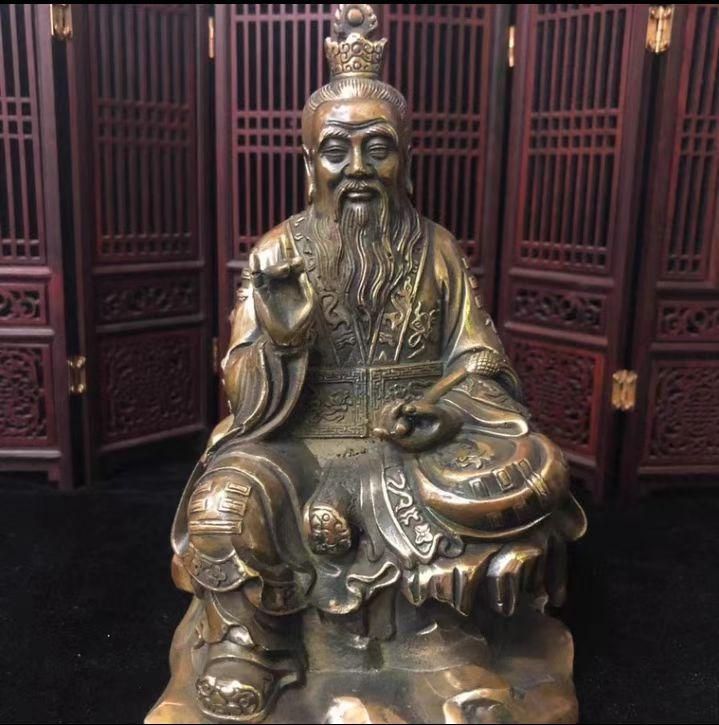 仏教美術 仏像 銅像 道徳天尊銅像 仏堂に奉納します 銅製 銅器 仏教美術 仏像 銅像 道徳天尊銅像 仏堂に奉納します 銅製 銅器