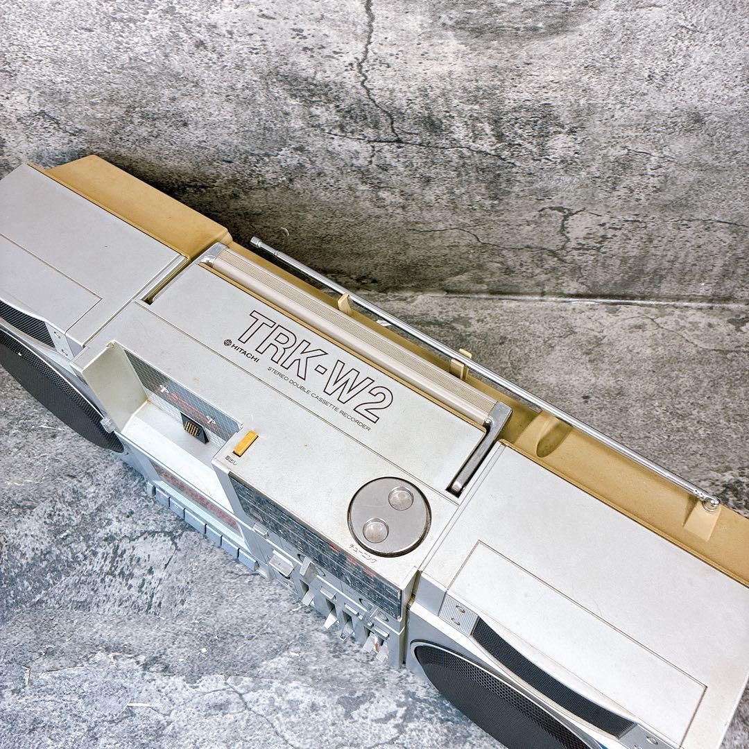 ジャンク　HITACHI TRK-W2　ラジカセ　日立　PERDISCO ジャンク HITACHI TRK-W2 ラジカセ 日立 PERDISCO - メルカリ