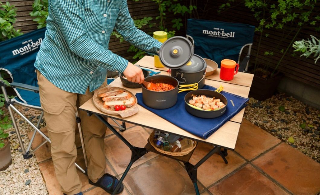 montbell フォールディングテーブル 収納バッグ付き montbell