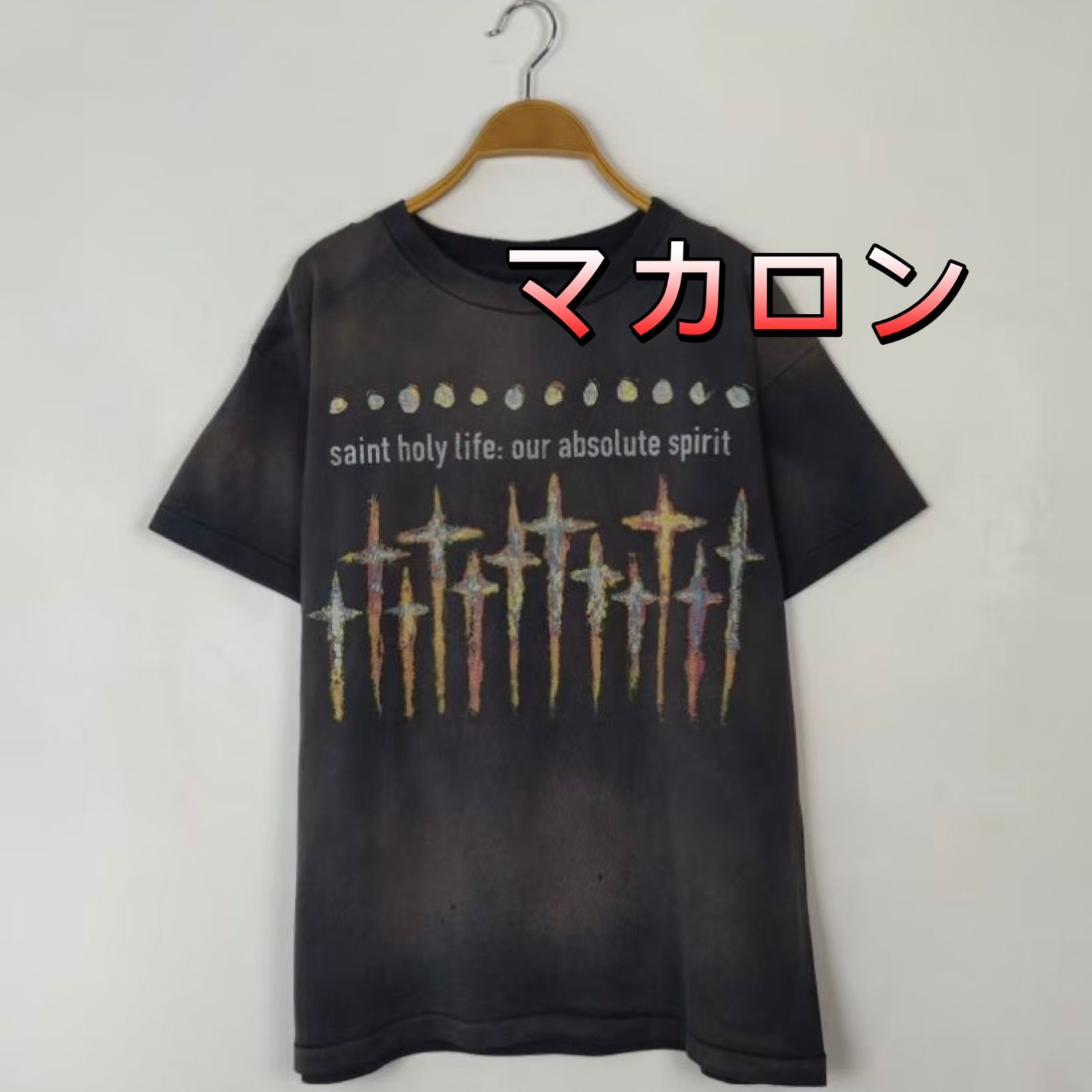 ★SAINT MICHAEL コラボ プリント Tシャツ   サイズ : L     XL