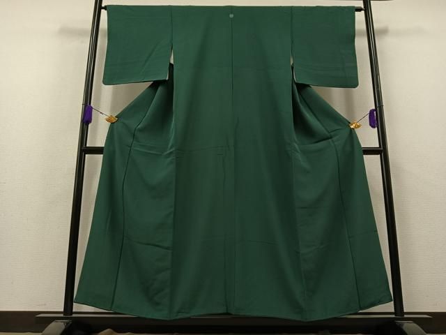 平和屋着物□上質な色無地 作家物 裏葉柳色 正絹 逸品 BAAM5062sa