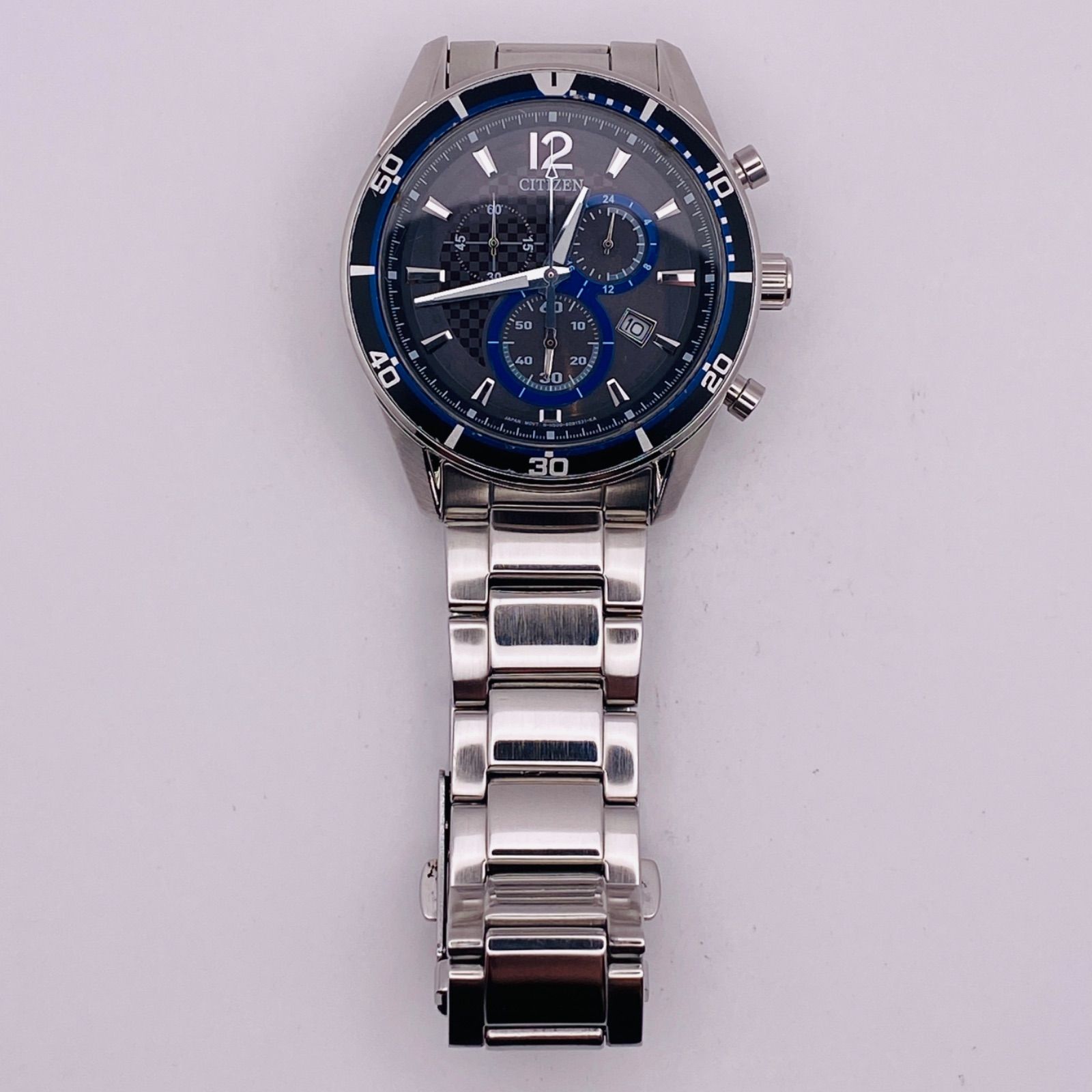 T174）良品 稼動品 CITIZEN シチズン ECO-DRIVE ソーラー クロノグラフ VO10-6741F H500-S061083 人気  時計 メンズ ユニセックス - メルカリ