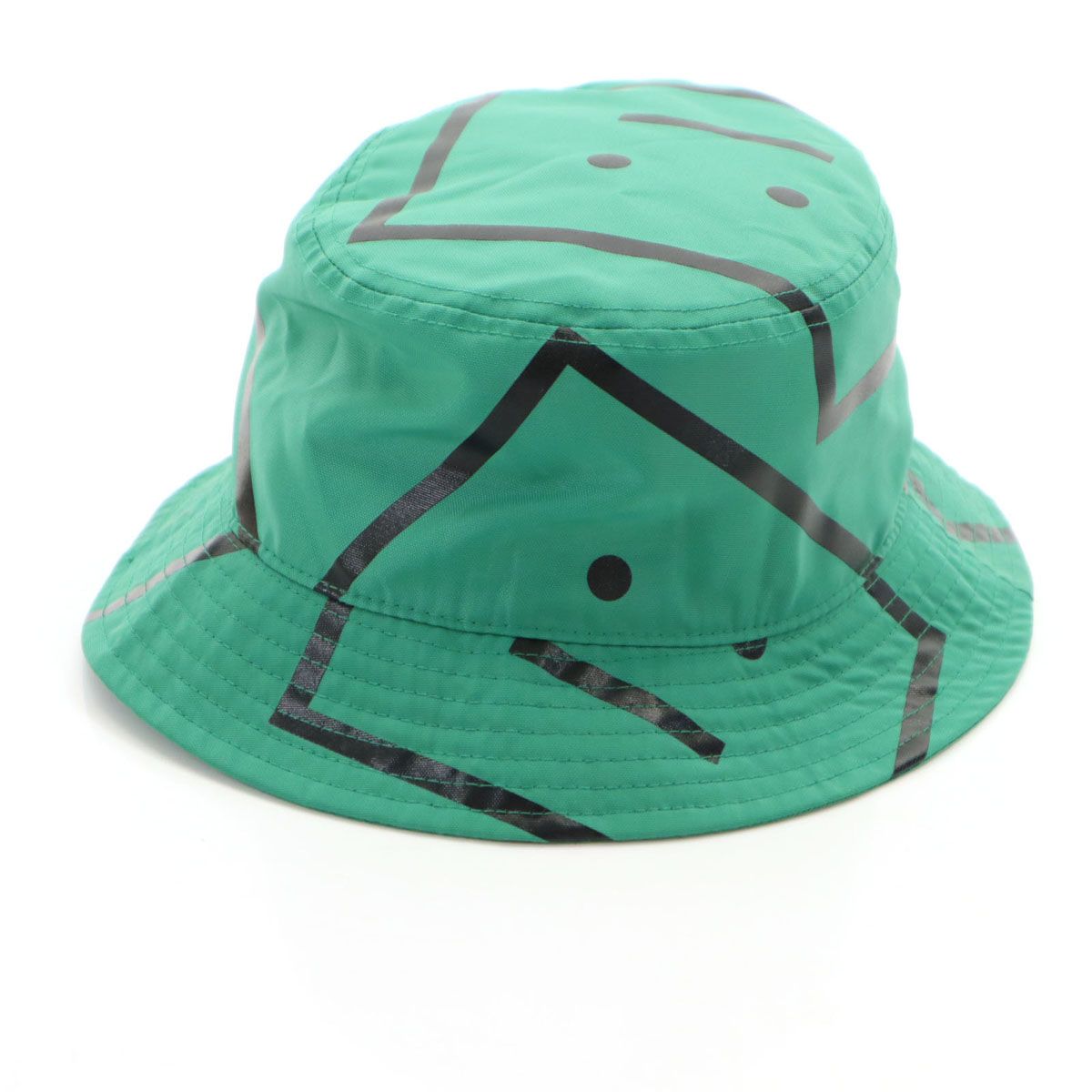 ACNE STUDIOS アクネストゥディオズ フェイスロゴ バケット ハット 59 緑 帽子 FA-UX-HATS000039 メンズ 古着