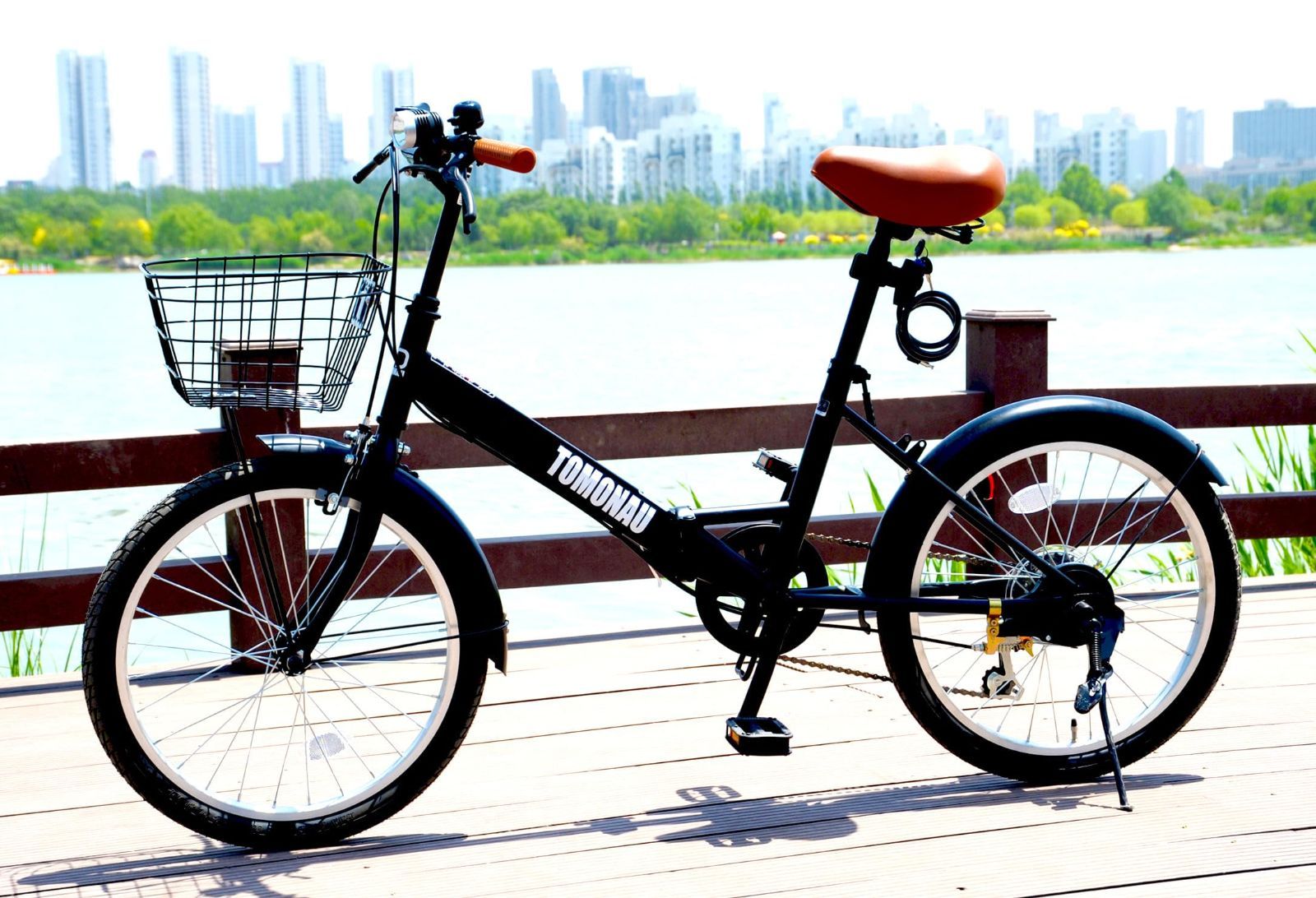 ライト付き 折り畳み自転車