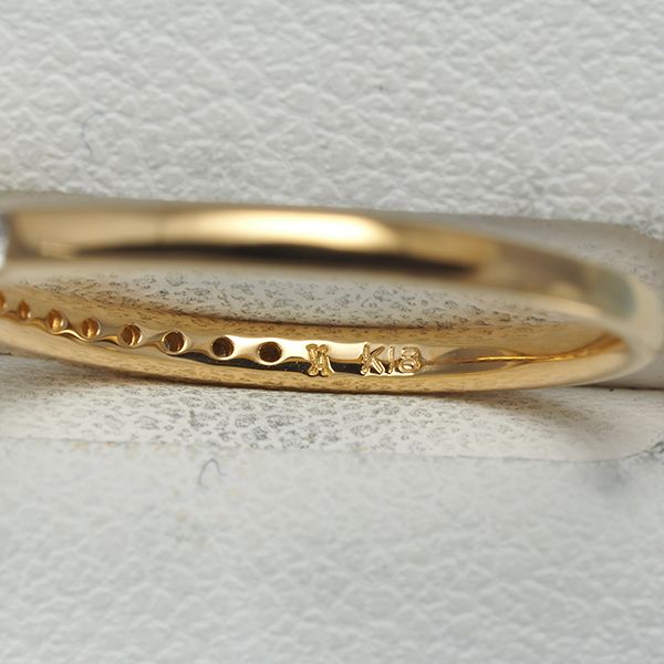 ヴァンドーム リング ダイヤ ダイヤモンド 0.14ct 7号 K18YG #167969  