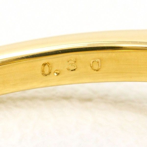 K18YG リング ring 指輪 13号 ダイヤ 0.30 総重量約2.4g FORTGASGNV_COM_BR