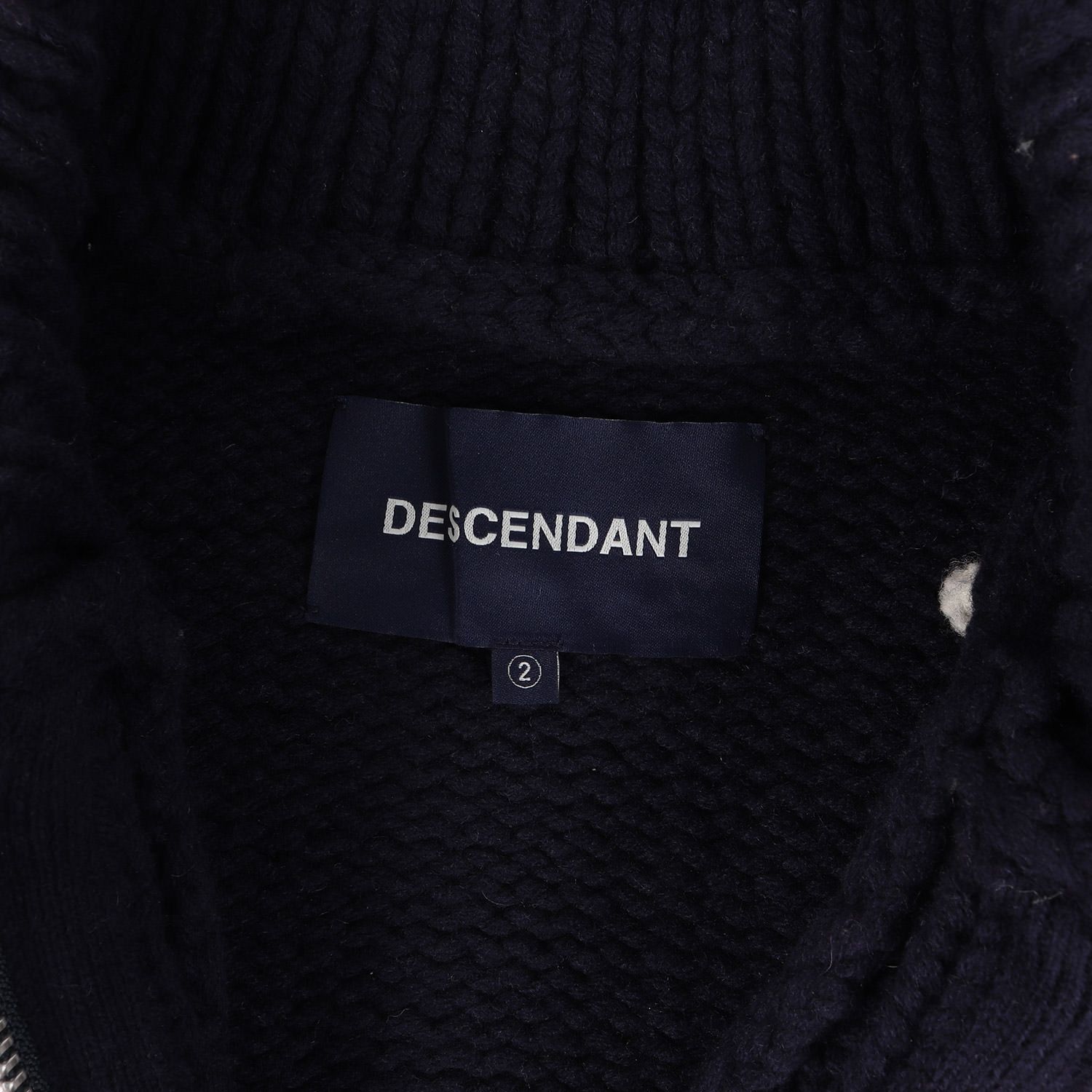 DESCENDANT ディセンダント カウチン ニット サイズ:2 19AW タートル 
