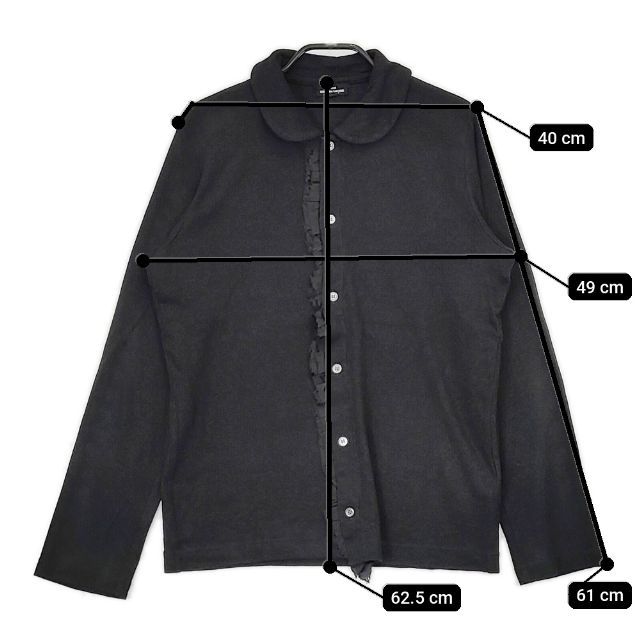 美品✨コムデギャルソン 丸襟長袖シャツ COMME des GARCONS - robe de chambre COMME des GARCONS 丸襟