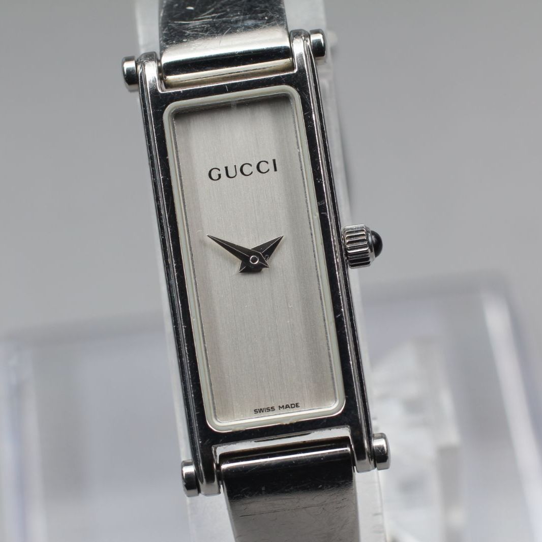 158【美品】 Vintage GUCCI 1500L グッチ クォーツ シルバー