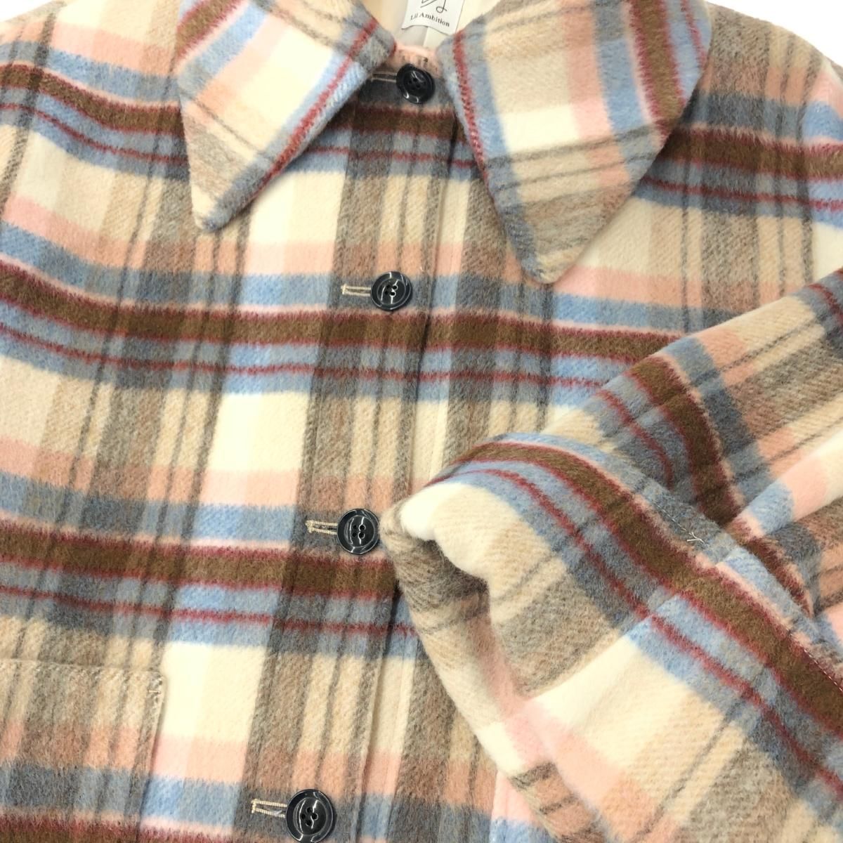 Lilambition ワイドスリーブチェックコート Wide Sleeve Check Coat – Lil Ambition