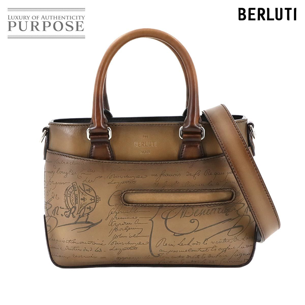 未使用 展示品 ベルルッティ Berluti カリグラフィ トゥジュール