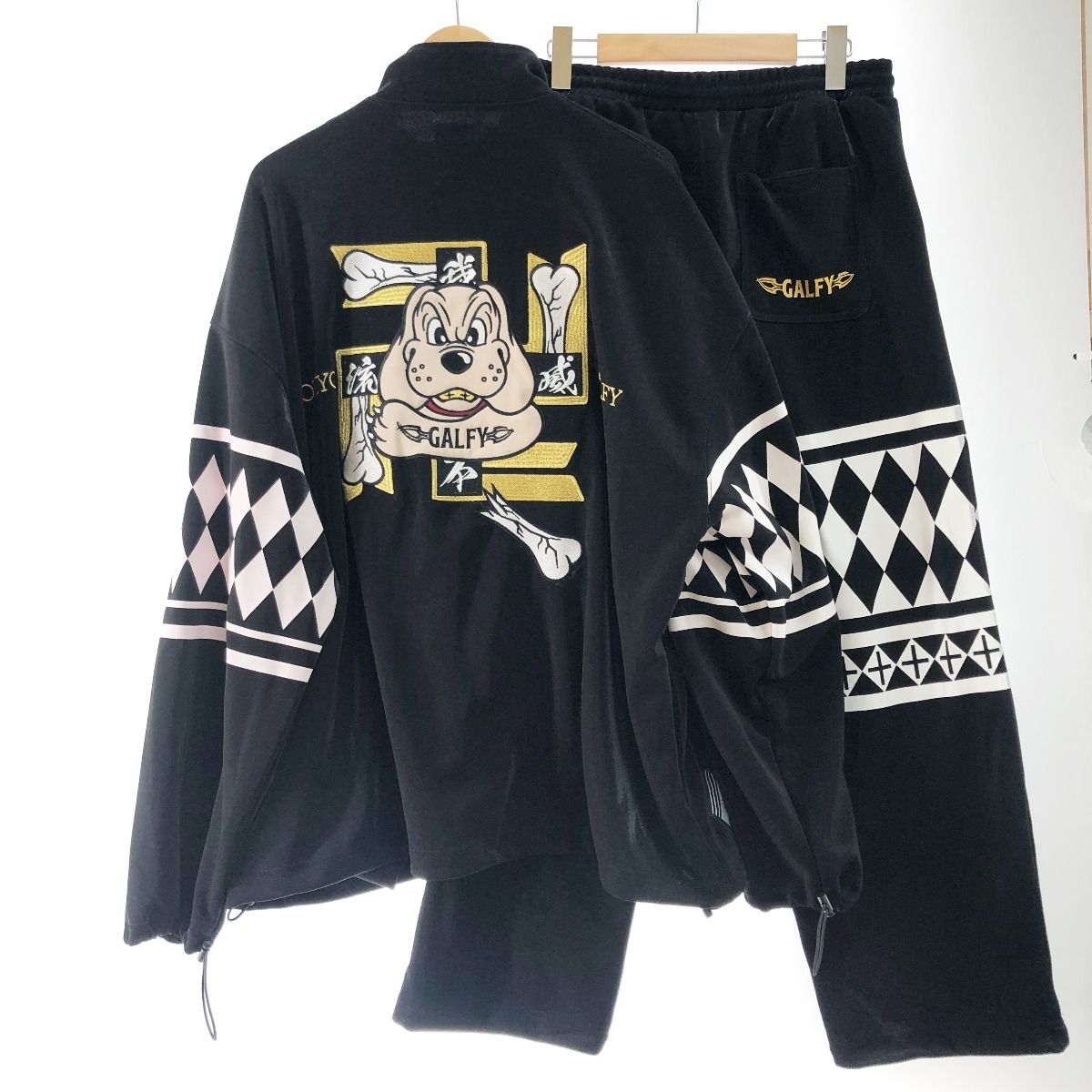 GALFY　ガルフィー　ジャージ　セットアップ　東京リベンジャーズ　ブラック　L 〇〇galfy ガルフィー メンズ ジャージ セットアップ 東京リベンジャー
