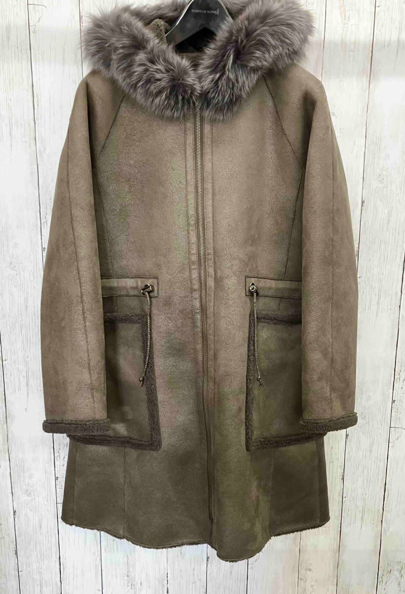 美品】DAMA collection/リバーシブルフェイクムートンコート