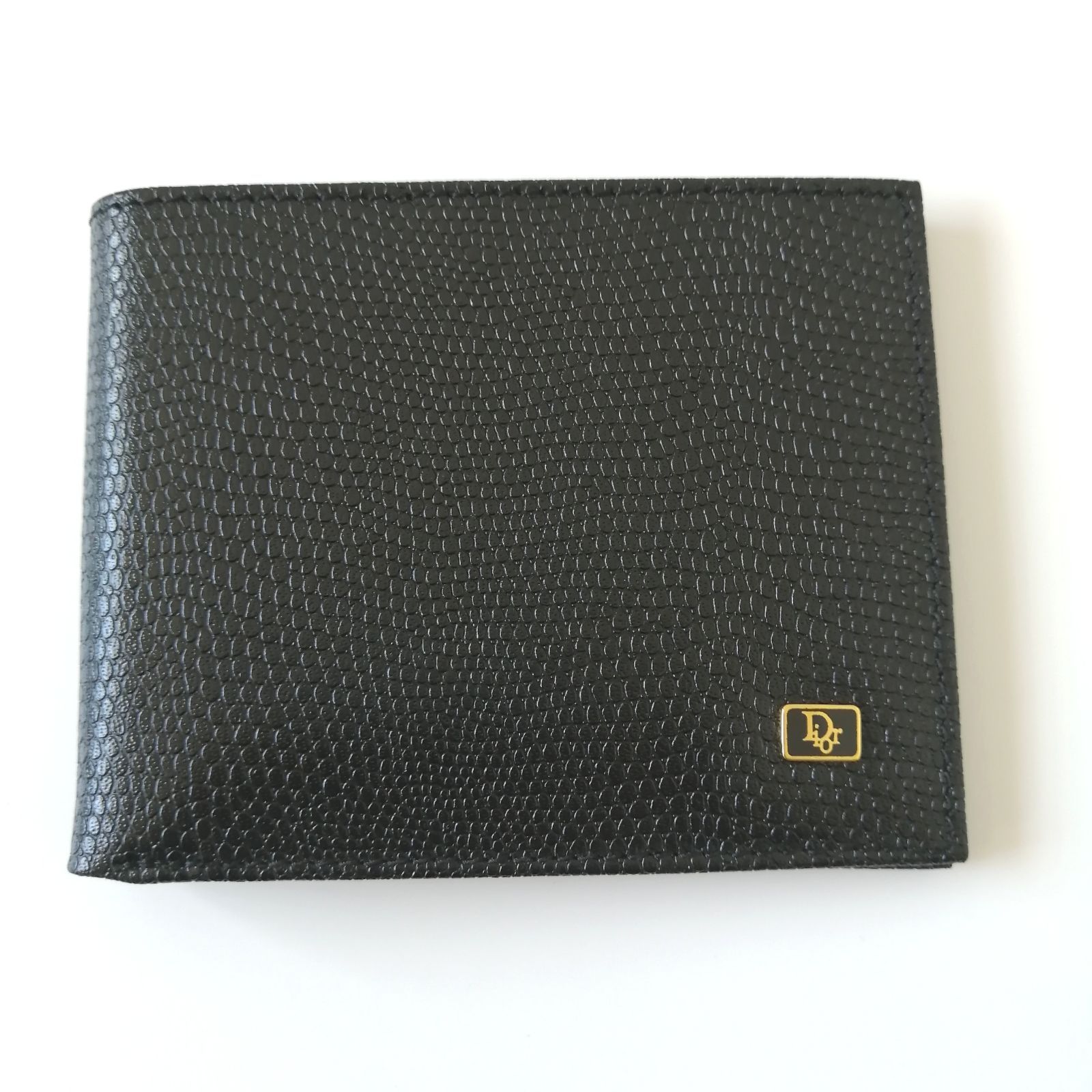 クリスチャン ディオール 二つ折り札入れ-キーホルダーのセット ブラック ヴィンテージ 152