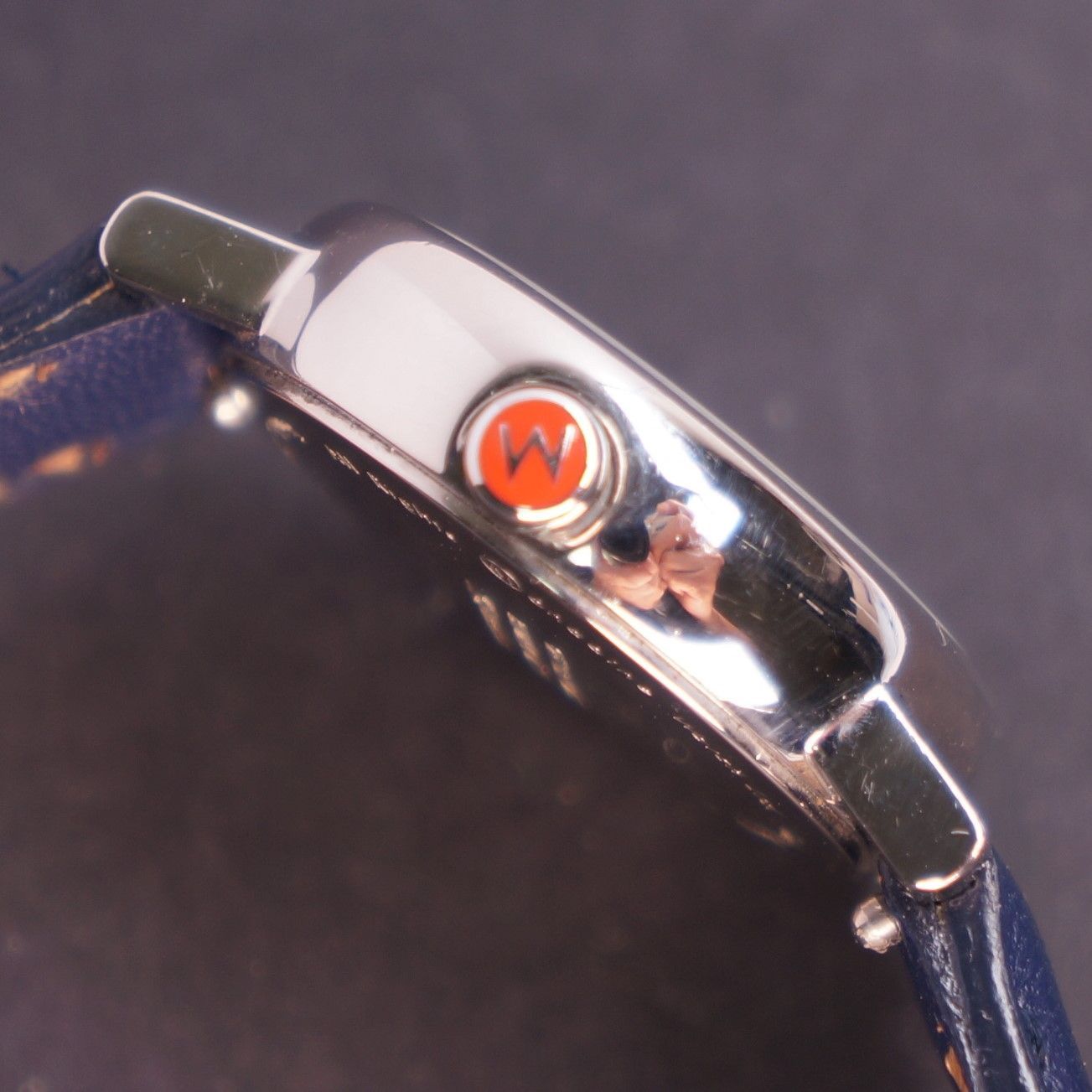 稼働美品】 MONDAINE Evo レディース腕時計 新品ベルト電池交換