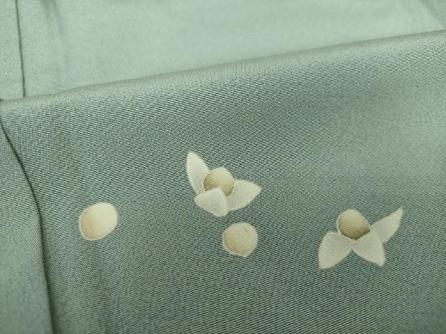 平和屋着物○京加賀糸目友禅作家 山崎巌 色留袖 舞花文 正絹 逸品