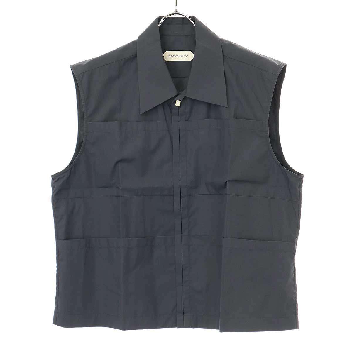 NAMACHEKO ナマチェコ 20SS QLO VEST シャツベスト ブラックプラム S 