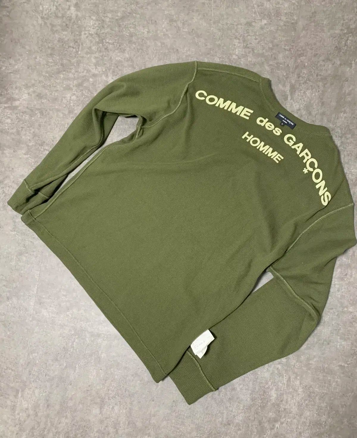 【雷市場（ポンジャン）商品韓国直送】COMME des GARCONS(コム・デ・ギャルソン) オム F ／ W07 インサイド・アウト ワッフル クルーネック