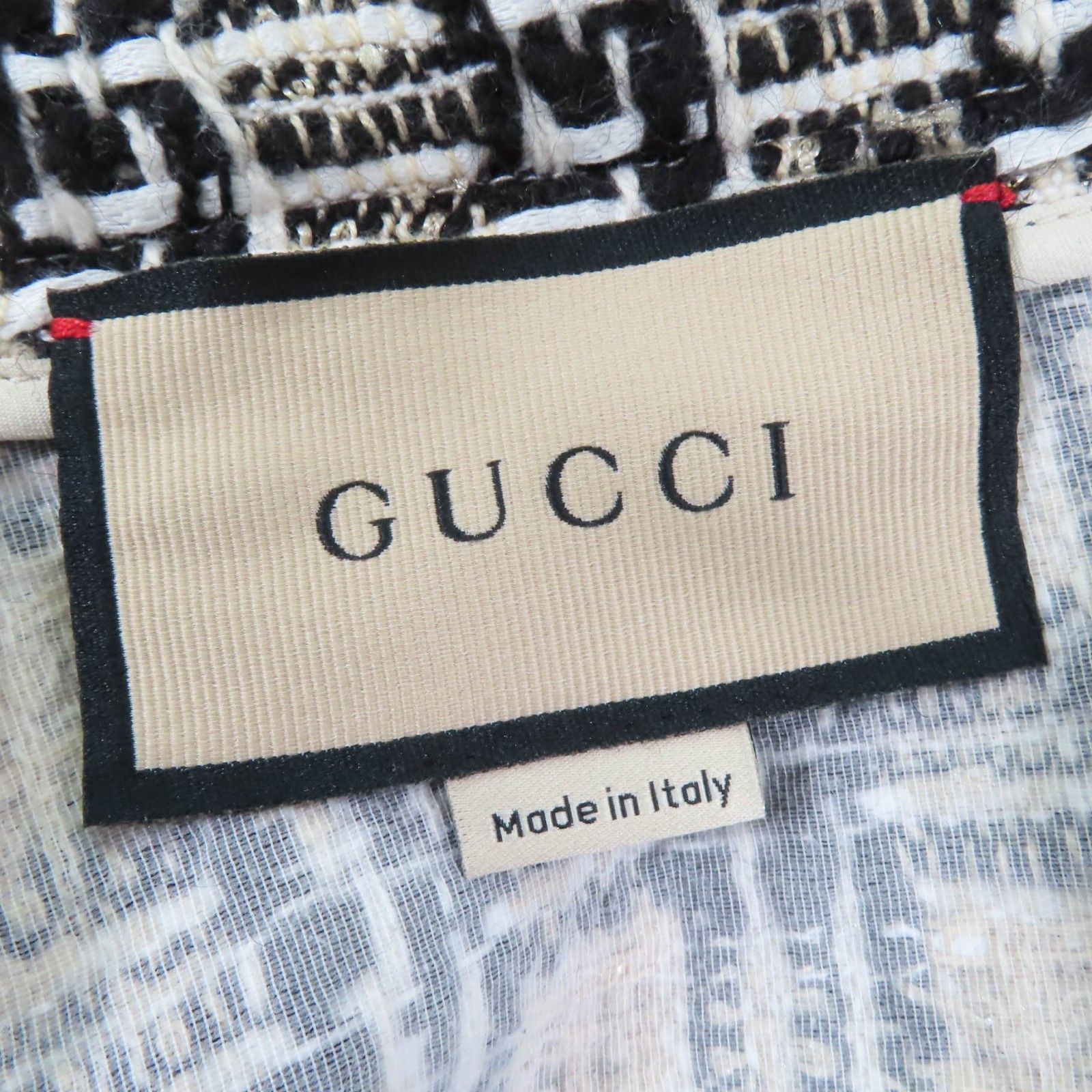 極美品☆GUCCI グッチ 652126 コットン ウール ロング丈 フレア