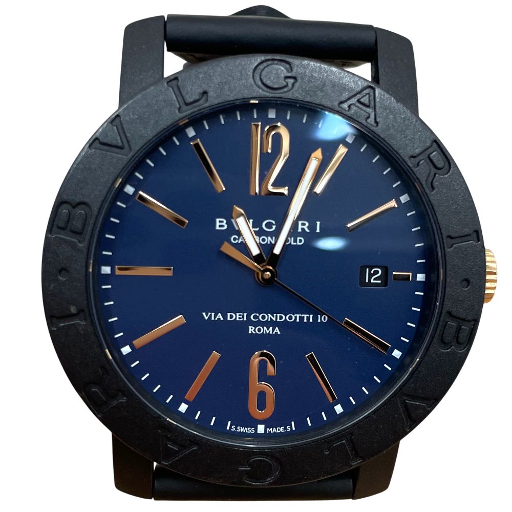 BVLGARI ブルガリ BB40CL ブルガリブルガリ カーボンゴールド 自動巻き A25-1324