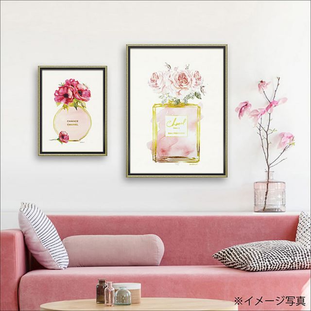 絵画 ブランド キャンバスアート 「 パフューム ボトル2(Lサイズ 