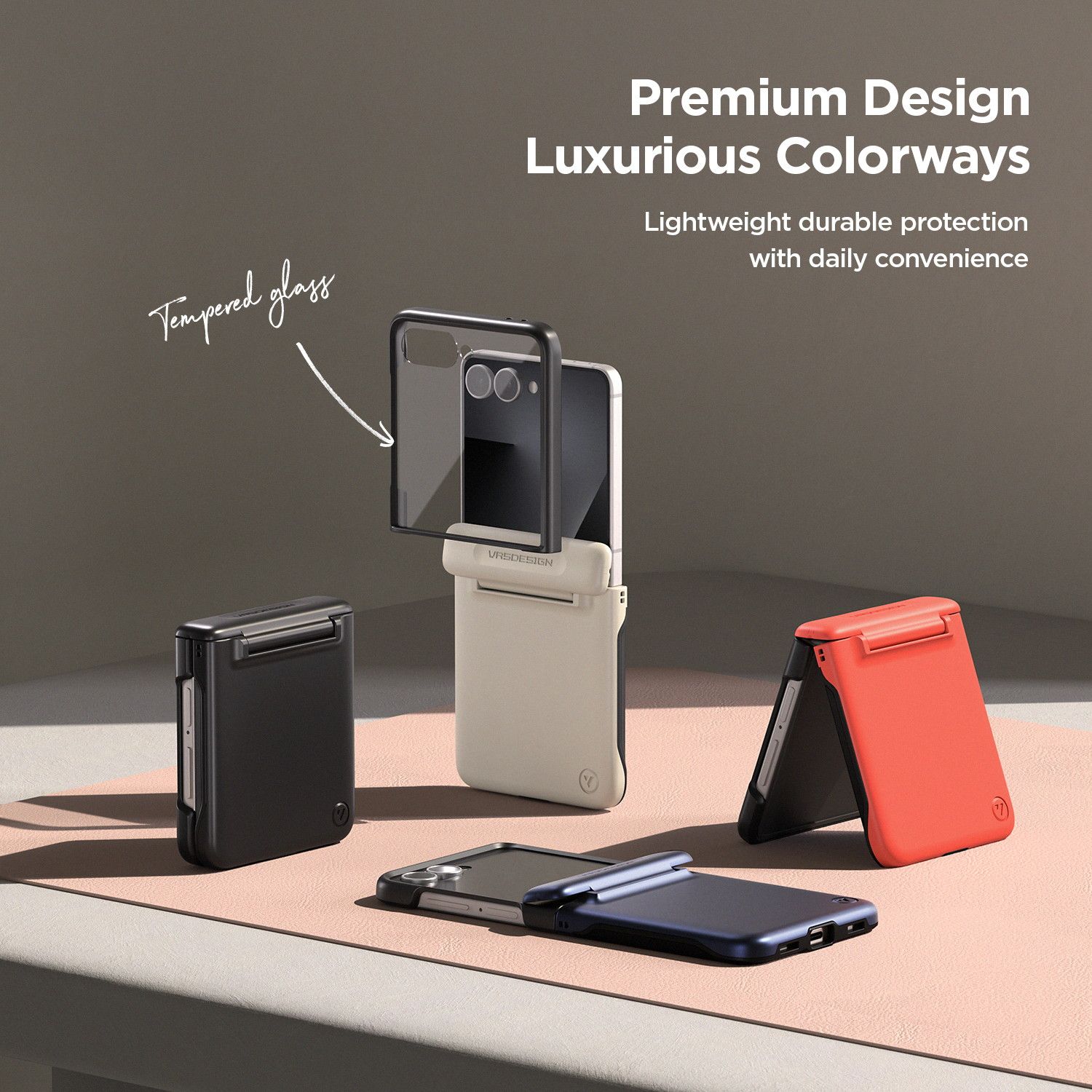 Galaxy Z Flip7 ケース MagSafe対応 耐衝撃 ヒンジ 保護 スマホケース GalaxyZFlip7 ギャラクシーZ Flip 7 対応 VRS DESIGN Terra Guard Modern Halo