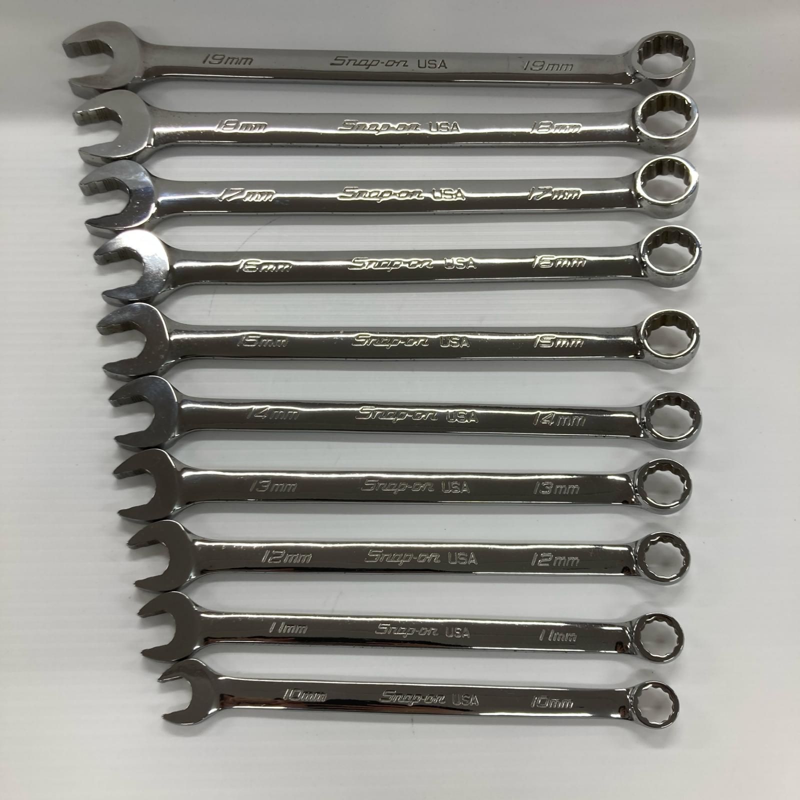 Snap-on スナップオン コンビネーションレンチ SOEXMIO10～SOEXM19 10本セット
