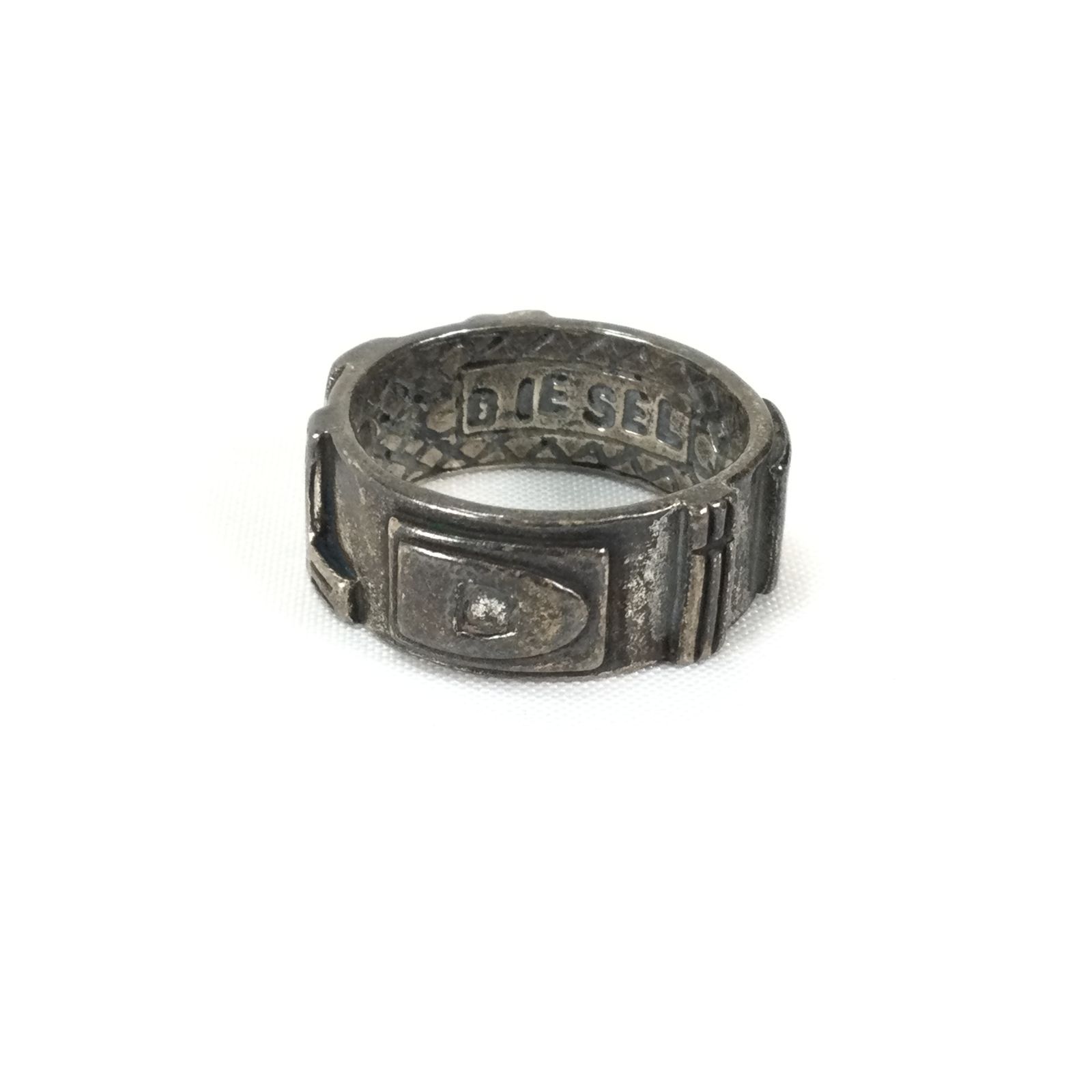1307 DIESEL ディーゼル D ロゴ 925 silver シルバー Ring リング 指輪 