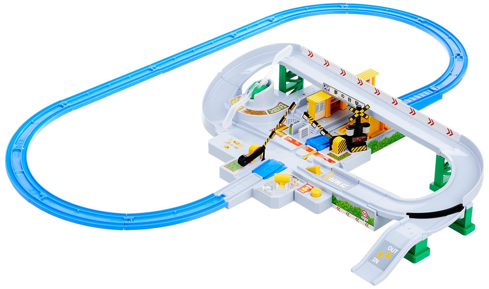 タカラトミー TAKARA TOMY プラレール トミカと遊ぼう! くるぞわたるぞ! カンカン踏切セット W470×H310×D110mm カンカン踏切セット