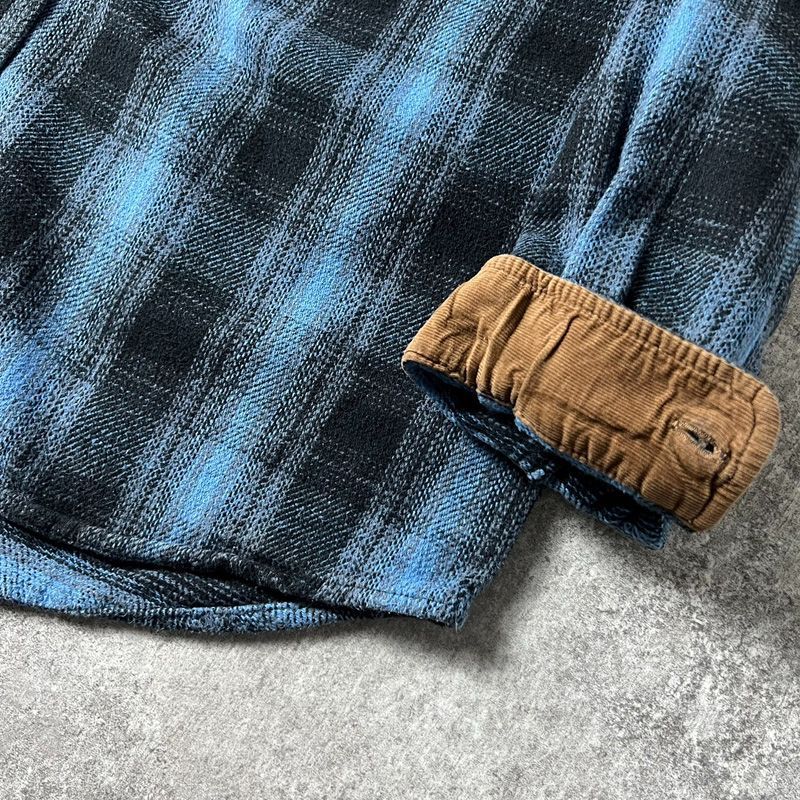 90s FIELD&STREAM オンブレ チェック コットン ヘビー