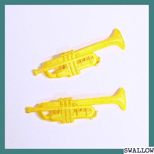 SCP8 アイロンワッペン トランペット trumpet アメリカ 刺繍