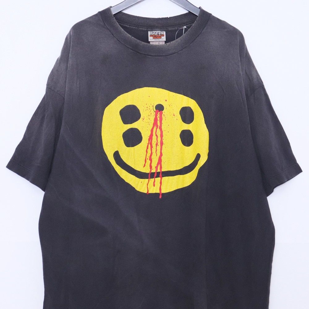 未使用 SAINT MICHAEL CP_SS TEE SMILE BLACK XXLサイズ